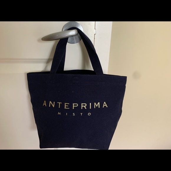 Anteprima small fabrics tote with golden sequins elasticized band - Picture 2 of 14